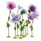 9-Piece Giant Artificial Flower Set – Large Fake Flowers Decor